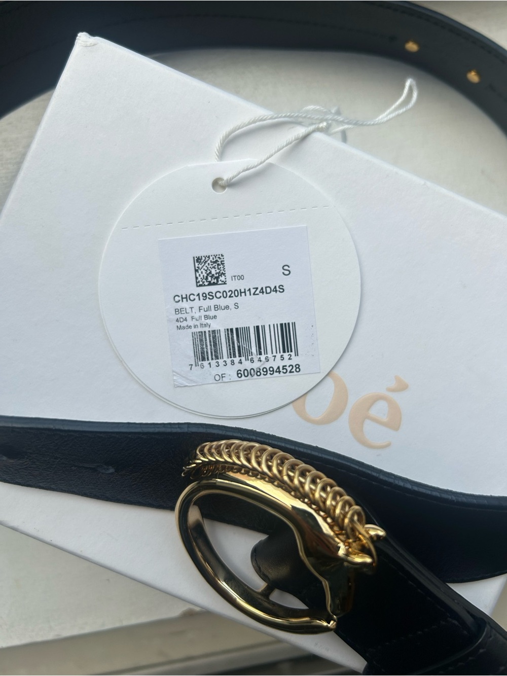 Rare Find !!!!! Chloe Belt - Navy - Picture 8 of 10